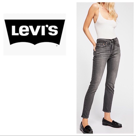 Levi's Denim - Levi’s 501 SKINNY WASHED BLACK HIGH RISE JEANS
